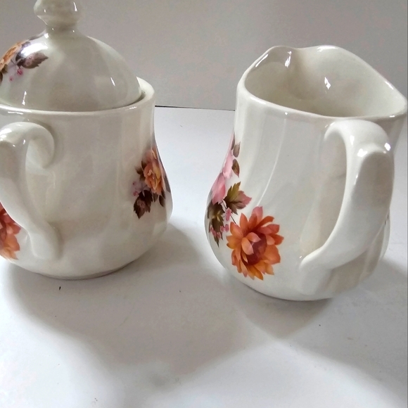 Cream and Sugar dish Vintage Royal Grafton two handle rare made in England - Picture 5 of 8
